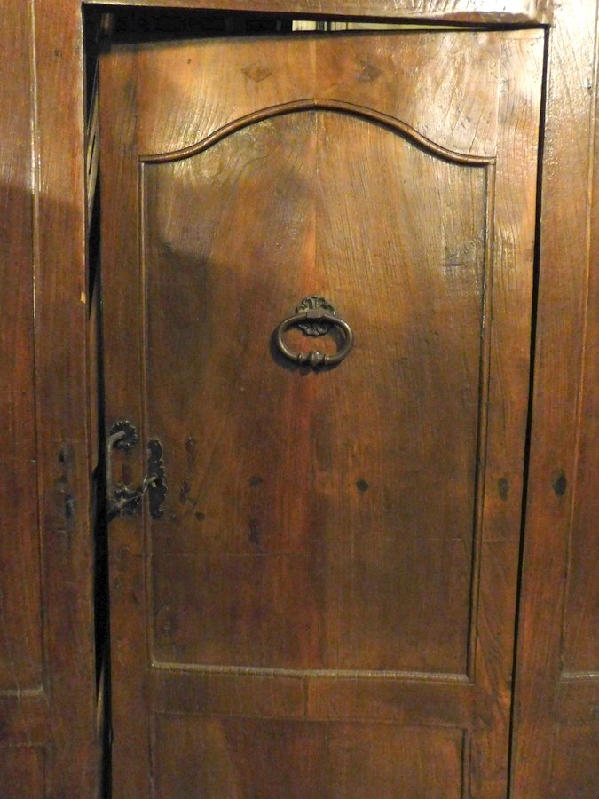 Porta da interno con portina centrale, in noce, epoca '600-photo-3