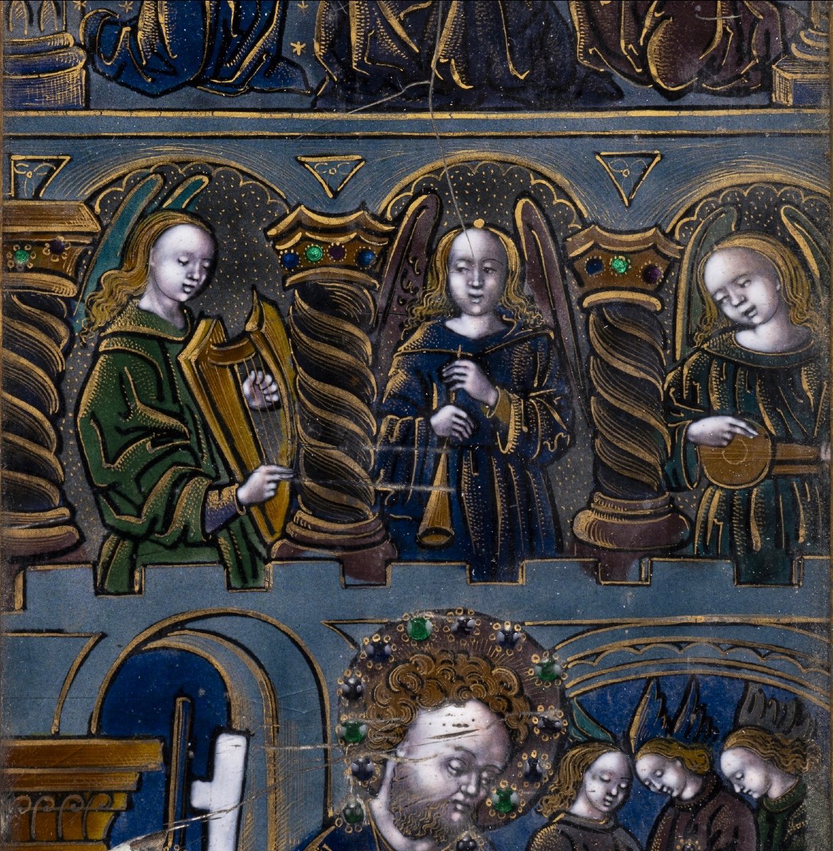 TRITTICO IN SMALTO DI LIMOGES-photo-2