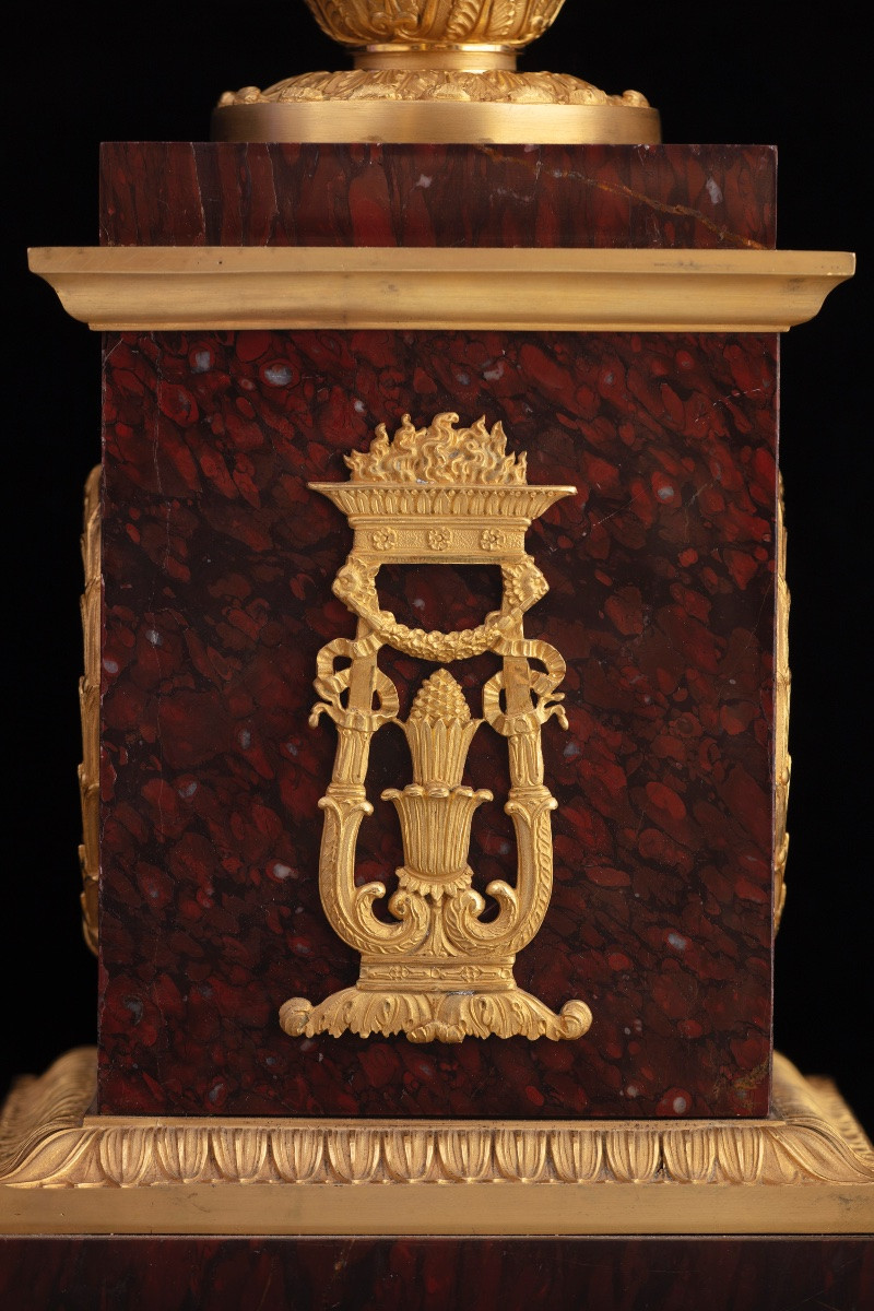 COPPIA DI CANDELABRI IN BRONZO DORAATO-photo-2
