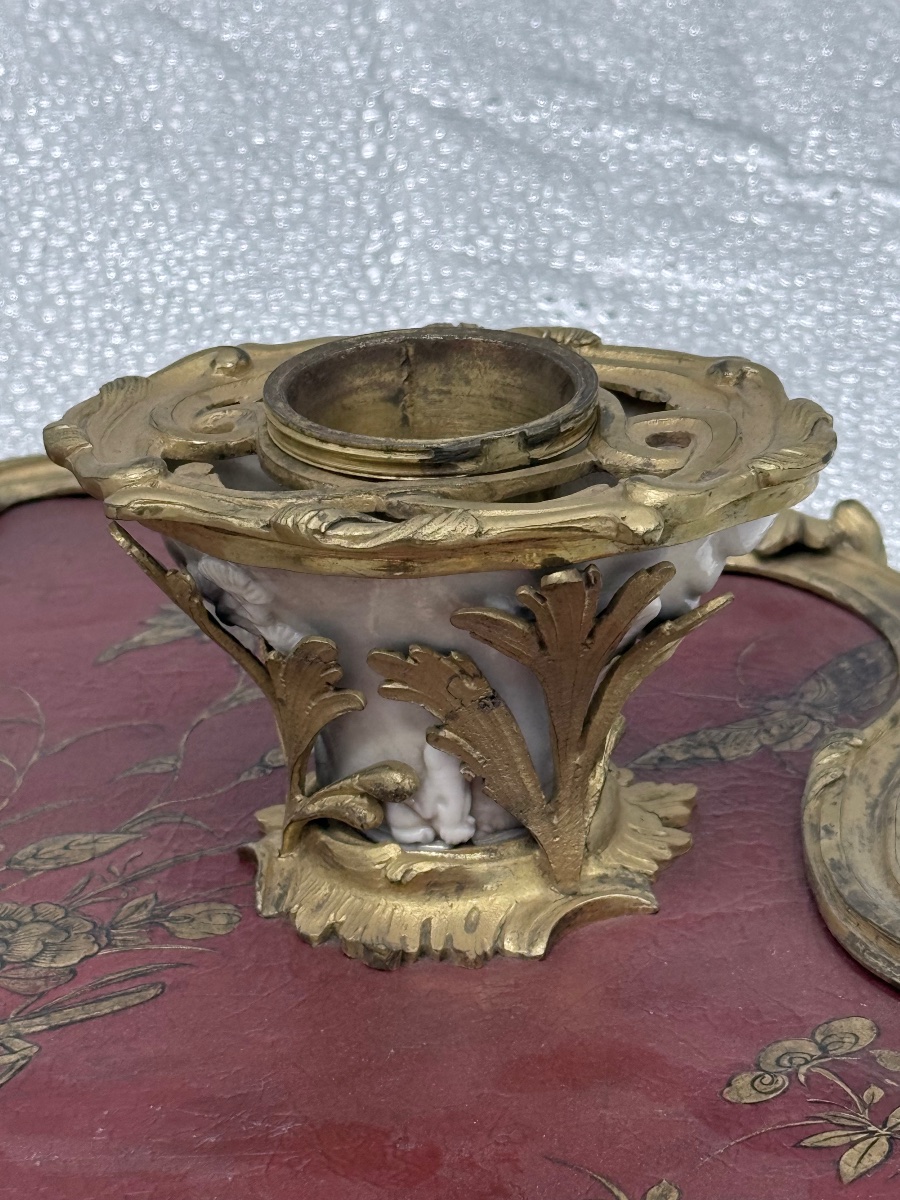 calamaio in bronzo e lacca di cina-photo-2