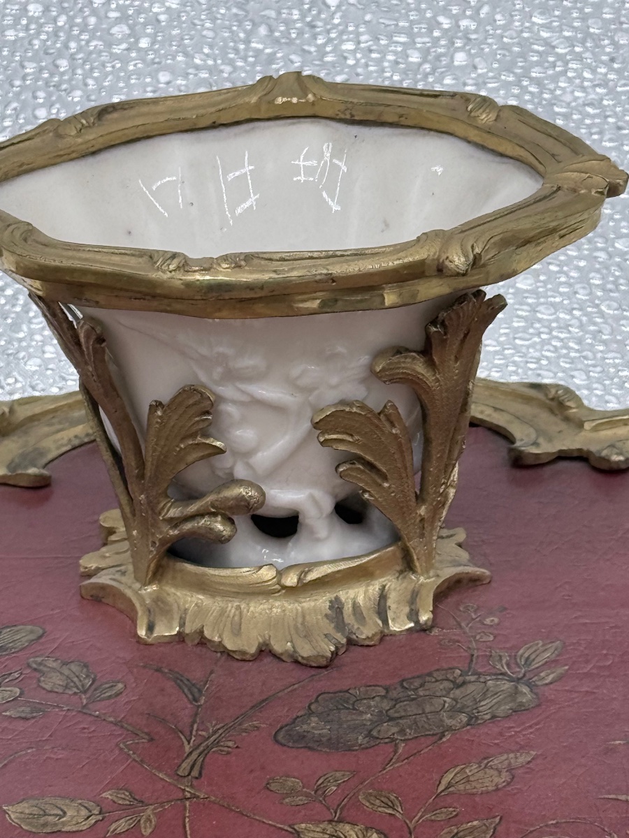 calamaio in bronzo e lacca di cina-photo-3