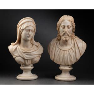 Pair Of Marble Busts - Rome, Circa 1600