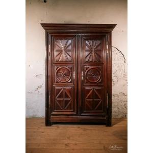 Mahogany Wardrobe From The Rennes Region