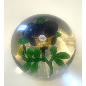 Baccarat 19th Century Sulphide Paperweight
