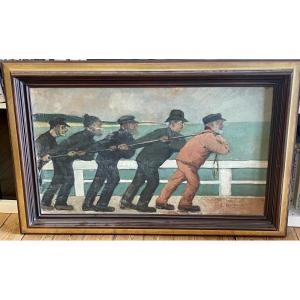 Painting By Léopold émile Boizot, 1913