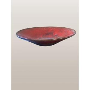 Enameled Stoneware Bowl Signed