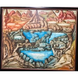 Surrealist Landscape/vallauris/jules Agard