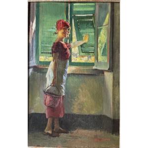 Art Deco Portrait / Italian School