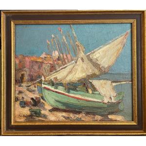 Collioure Les Remailleuses / 1930 / Léonie De Bailleul