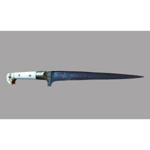 Dagger Pesh-gabz-afghanistan-bone & Brass- 19th