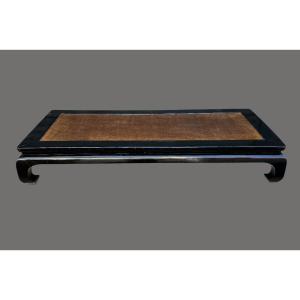 Opium Smoking Bed - Black Lacquer - China, 19th Century