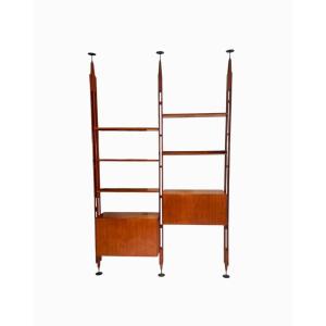 Lb7 "infinito" Modular Bookcase By Franco Albini For Poggi, Italy 1957