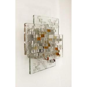 Murano Glass Wall Light By Albano Poli For Poliarte, Italy, 1970s