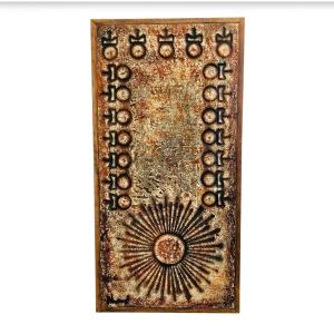 Lava Stone Tabletop By François Chaty, Vallauris, 1960s