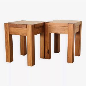 Brazilian Stools Made Of Exotic Wood