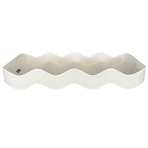 Onda Model White Tray/trinket Tray By Makio Hasuike For Revelli, Italy, 1970s