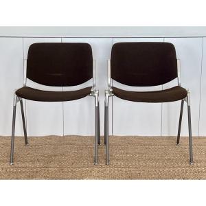 Dsc 106 Chairs By Giancarlo Piretti For Castelli, Italy 1970s