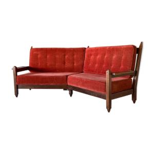 Corner Sofa By Guillerme And Chambron For Your Home, France, 1960s