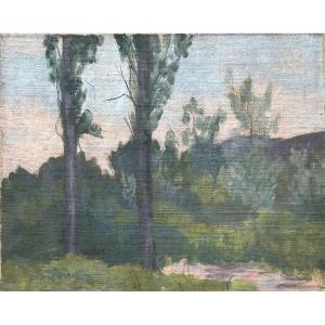 Henry Déziré - Landscape With Two Trees.
