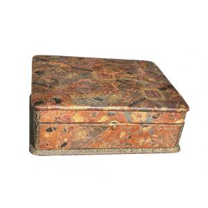 Susse Frères - Japanese Embossed Leather Box.