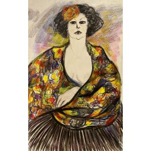 Jeanne Socquet - Woman With A Shawl.