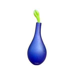 Gunnel Sahlin For Kosta Boda - Blue Satin Glass Decanter.