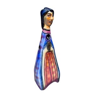 Accolay - Anthropomorphic Flower Vase From The 60s - Height 34.5 Cm. 