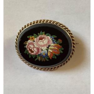 Micro Mosaic Brooch 