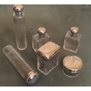 Crystal And Sterling Silver Toiletry Accessories