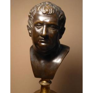 Bronze Bust Of Emperor Vitellius By Righetti Late 18th Or Early 19th Century