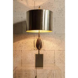 Large Vintage Lamp From Charles Paris, Thistle Model, Hollywood Regency Style