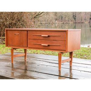Small Sideboard, Vintage Scandinavian Design Teak Tv Cabinet