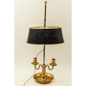 Louis XVI Directoire Bronze Bouillotte Lamp 