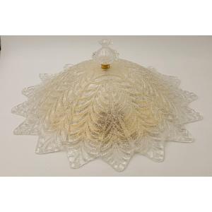 Impressive Murano Glass Chandelier Ceiling Light By Sylcom Vintage