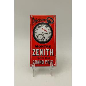 Enamelled Plaque Zenith Grand Prix Paris 1900 Art Nouveau Watch