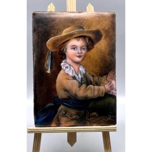 Email From Limoges - 20th Century Child With A House Of Cards, After François Hubert Drouais