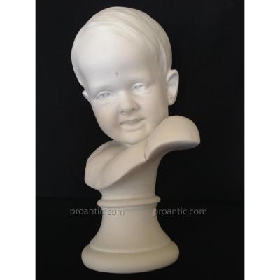 Child Biscuit Bust - René Charles Masse 1855-1913