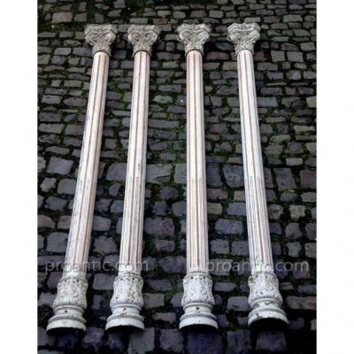 Columns - Industrial Design - Cast Iron And Wood