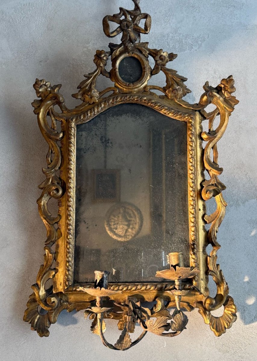 Raro trittico di elegantissime specchiere Veneziane-photo-1