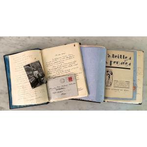 Important Correspondence Between The Poets Jean Cayrol Jacques Dalléas Pierre Nolhac Labarthe