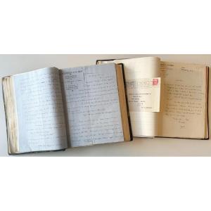 Importante Correspondance Et Poémes Manuscrits Entre Les Poetes Hugues Fouras Et Béchade