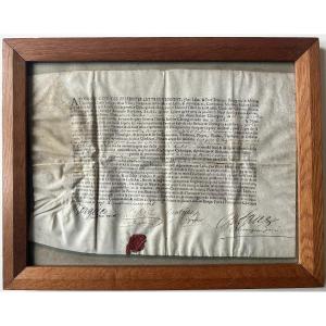 Lettres Autorisant La Pratique De Barbier-chirurgien à P. Buchet En 1726 à Garlin En Béarn Pau