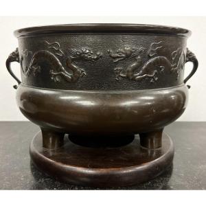 Bronze Perfume Burner Japan 19th Century Hibachi