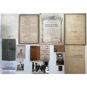 Pierre Giraud Aviation Militaire Mitrailleur Carnet De Vol Protectorat Maroc Décorations 12eRAB