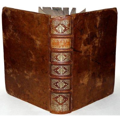 And Customes From Duchy Bailiwick De Touraine - Ed Orig From 1661- Bookplates Notaries Royal Loches