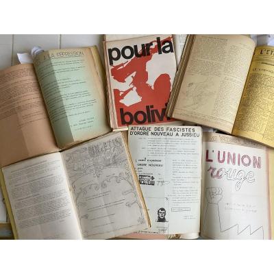 Rarissime Plus De 700 Tracts d'époque Concernant La Période De Mai 68 Et La Guerre Du Vietnam