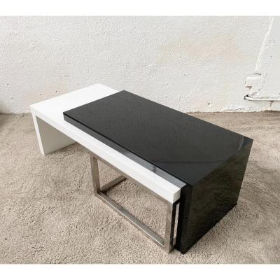 Rare Modular Coffee Table Unique Piece Design Jean Pierre Mesmin 1970s / 1980s