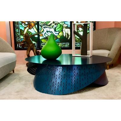 Prototype Design Lacquered Steel Coffee Table By Joelle Rigal Physalie Model