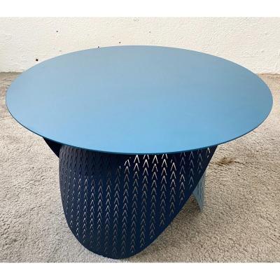 Petite Table Basse En Acier Laqué Prototype Design Par Joelle Rigal Modèle Physalie