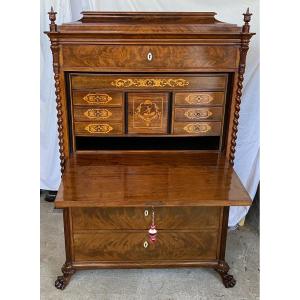 Biedermeier Secretary Sweden 1860 Claw Feet